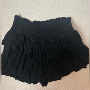 Black Mini Ruffle Skirt/Skort Size Small